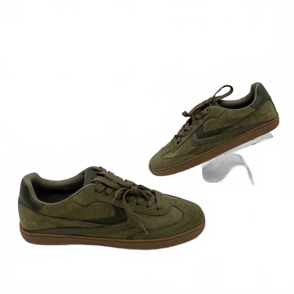 Bershka Green Suede Sneakers | Women's EU40 (US9) Classic Everyday